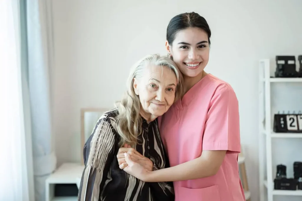 opiekunka seniorki z seniorką