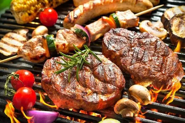 produkty na grillu
